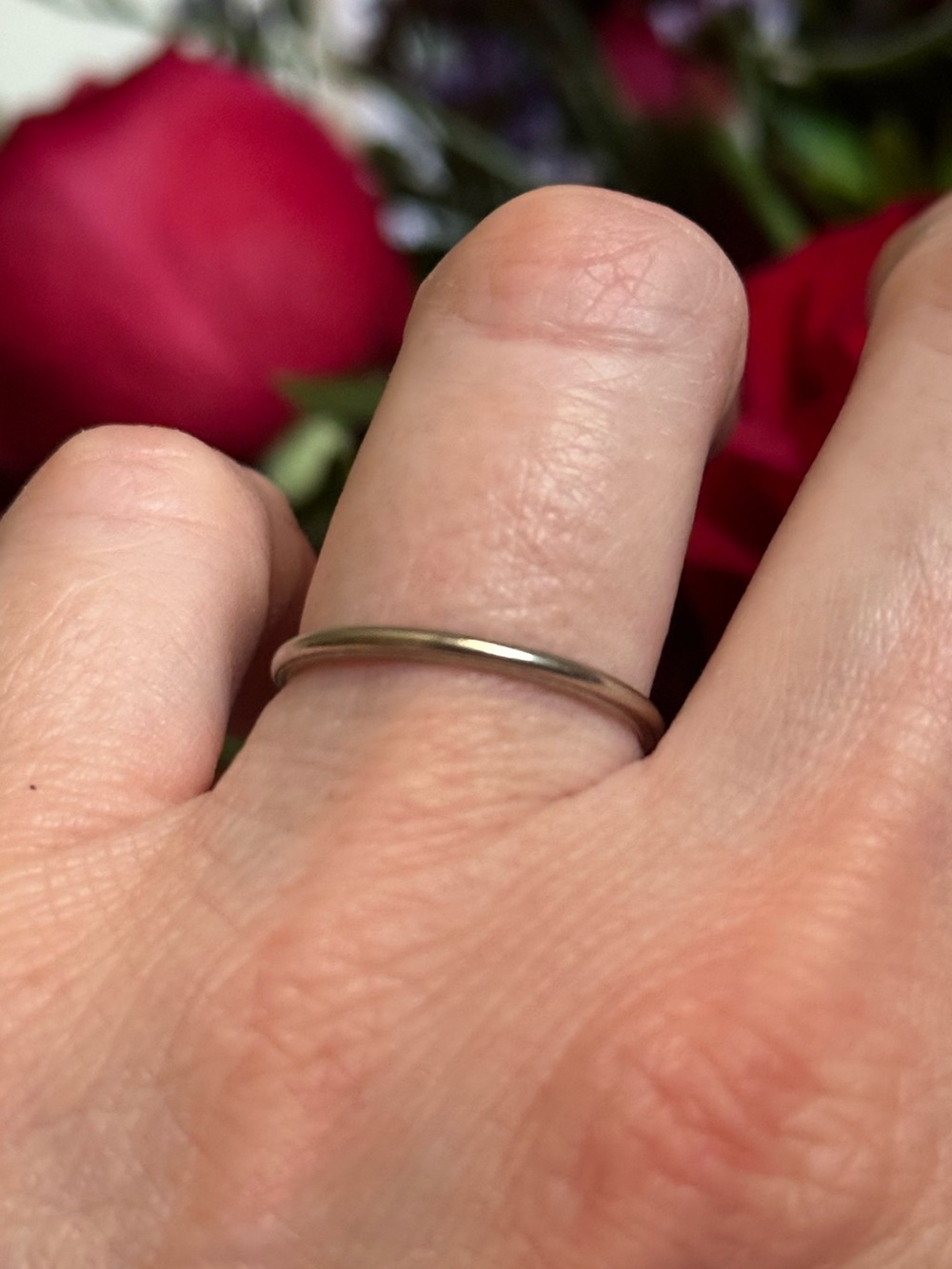 Antique 10k Solid White Gold JR Wood & Son’s Wedding Band Ring Size 8